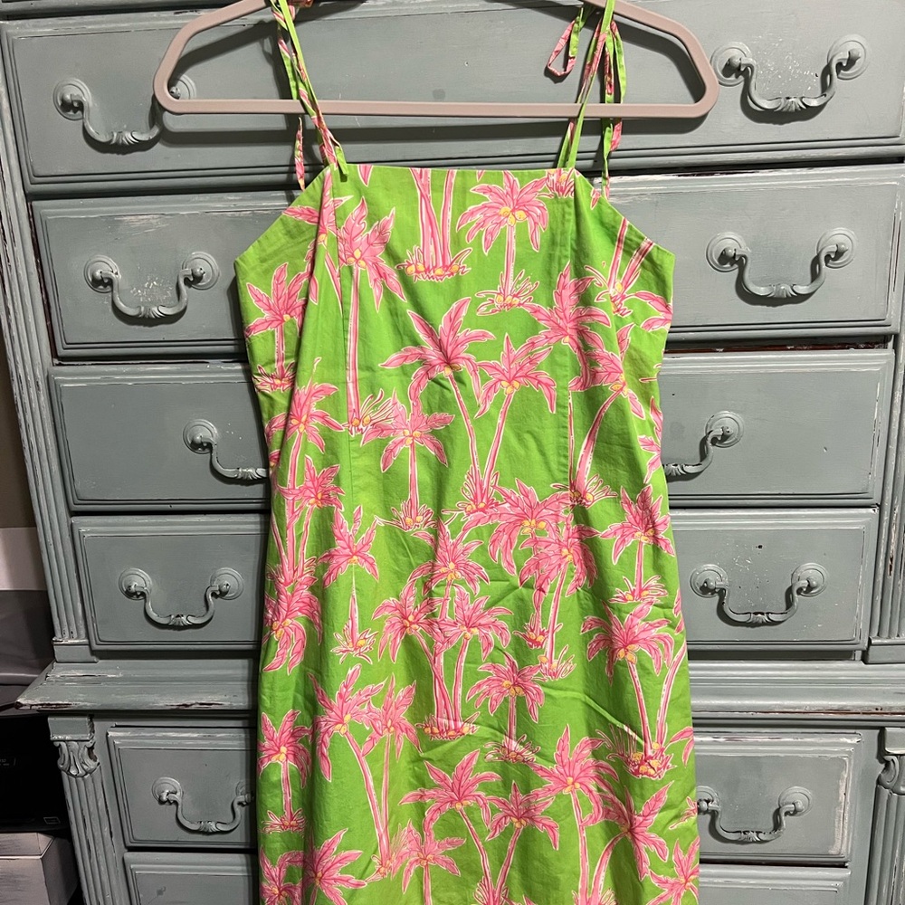 Lilly Pulitzer Lime and Pink Dress
